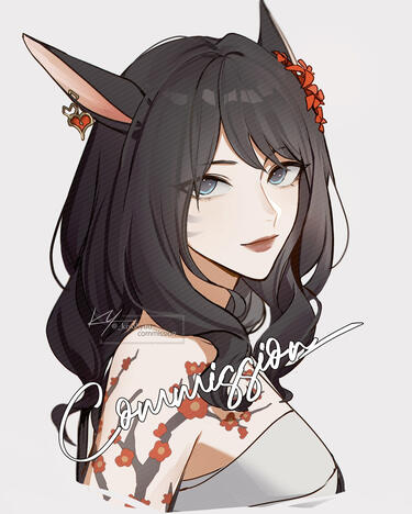 colored sketch headshot